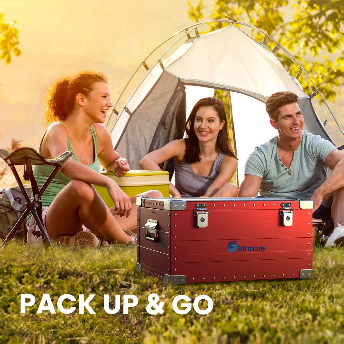 Red Aluminum Hard Protective Carrying Case Y56045