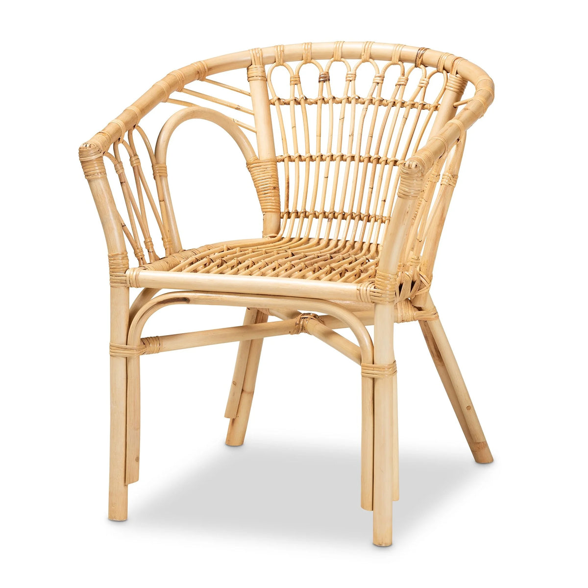 Natural Brown Rattan Dining Chair T31274