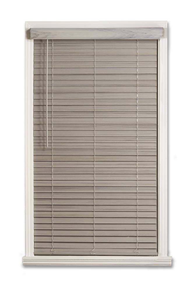 Cordless Faux Wood Room Darkening Horizontal Blind H51749