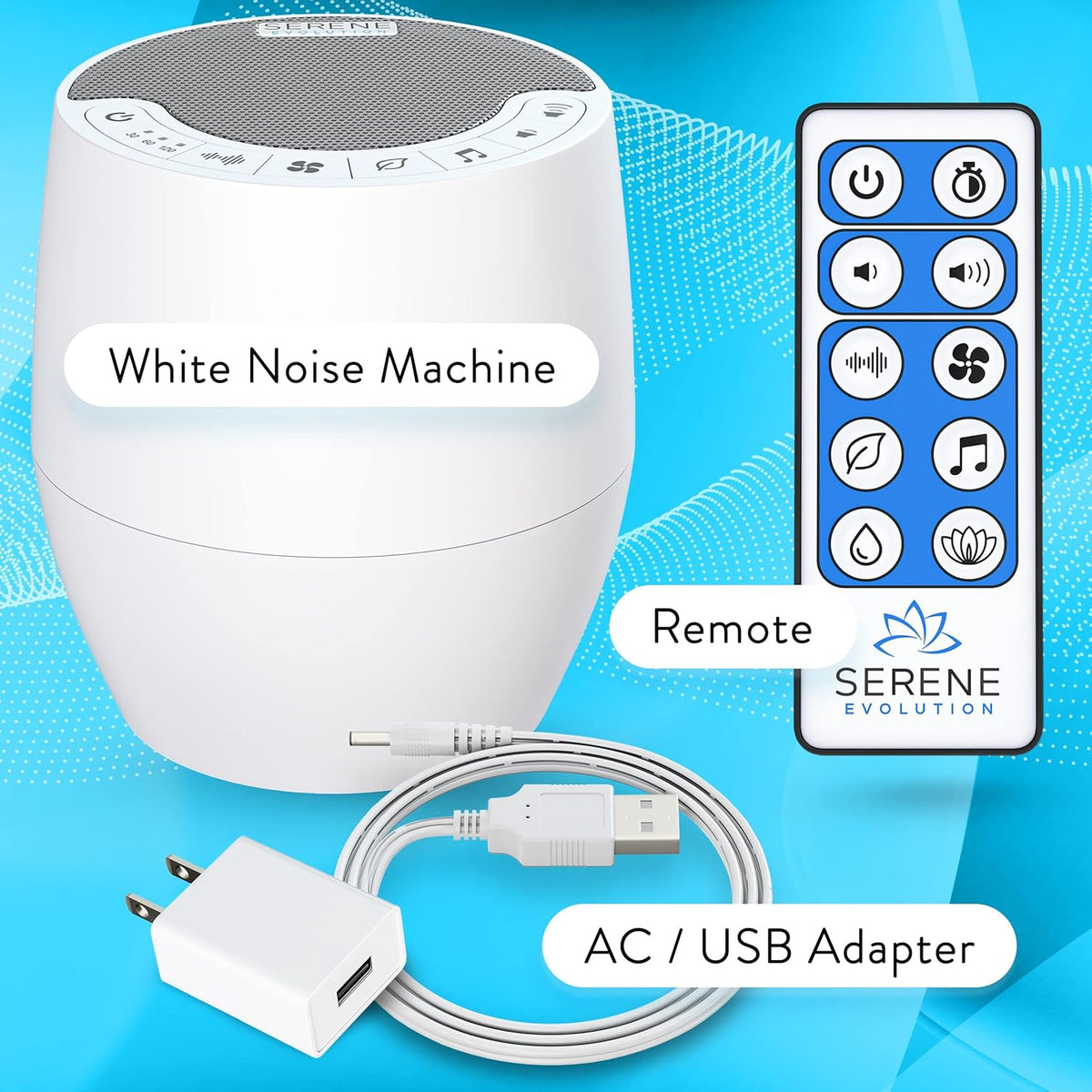 White Noise Machine with 60 Sounds L1206