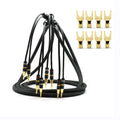 OFC Copper Speaker Cables with Banana Plugs and Gold Plated Connectors K1438