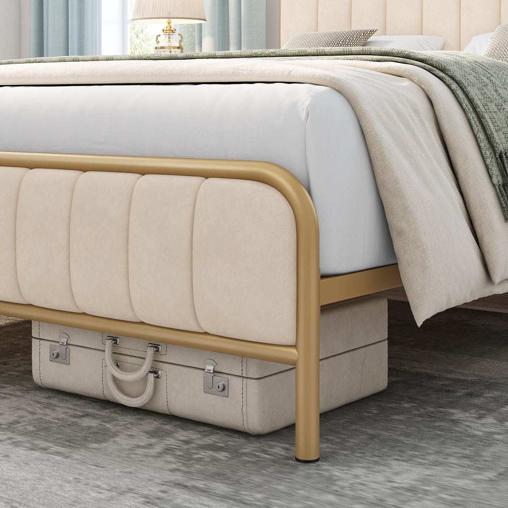 Queen Size Tufted Upholstered Bed Frame W920
