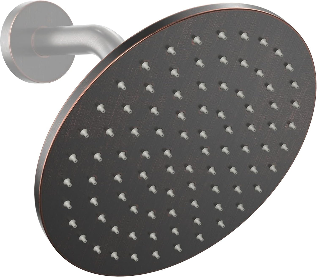 Matte Black 8 Inch Rain Shower Head, 2.5 GPM, Pack of 2 Y122