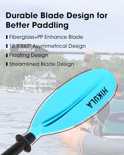 Adjustable Carbon Shaft PP Blade Kayak Paddle Y937528
