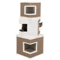 Brown/White 3-Story Cat Condo A157218