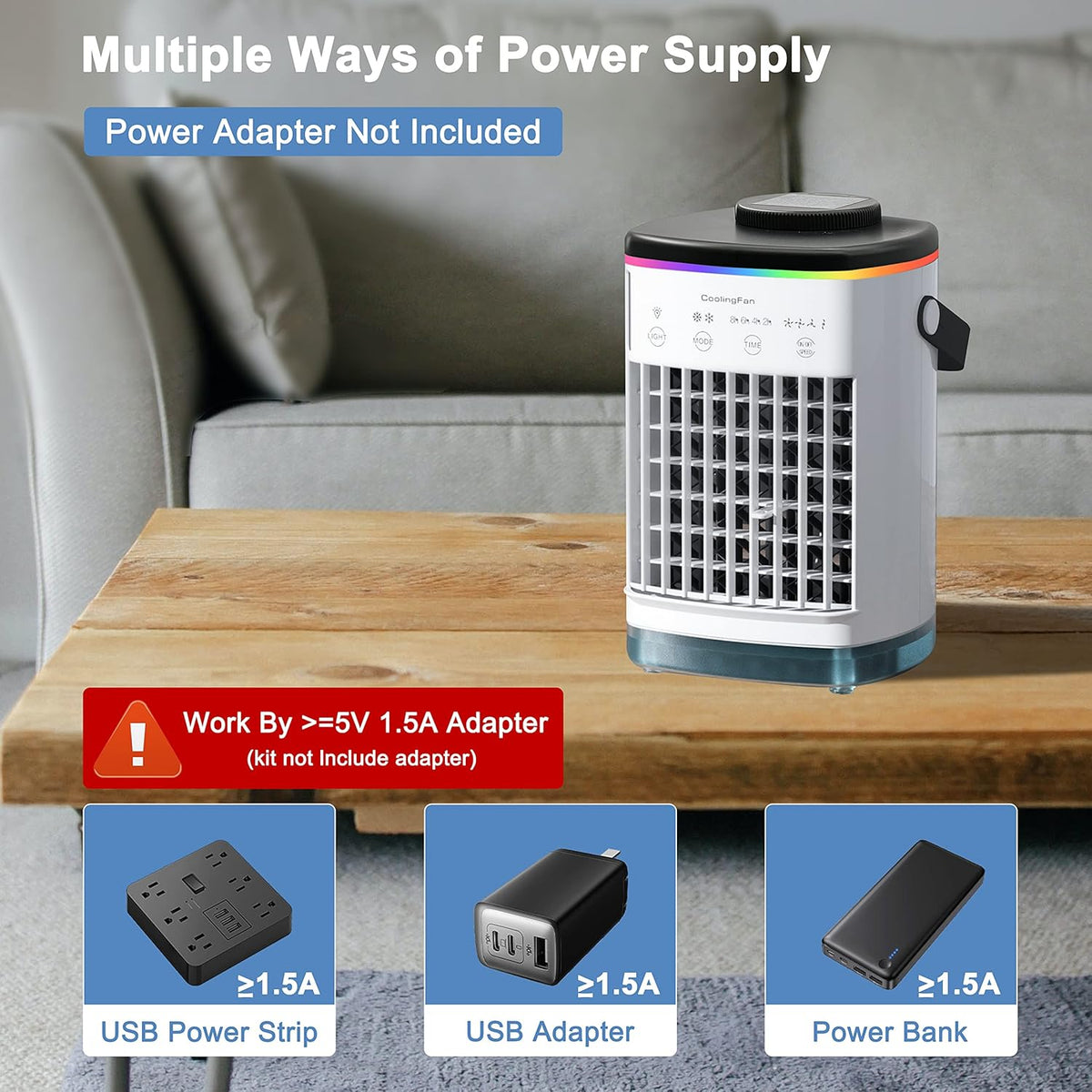 3 IN 1 Portable Air Cooler, Pack of 2 C3467