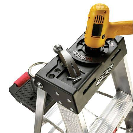 3 ft Aluminum Stepladder, 300 lb Capacity V2215