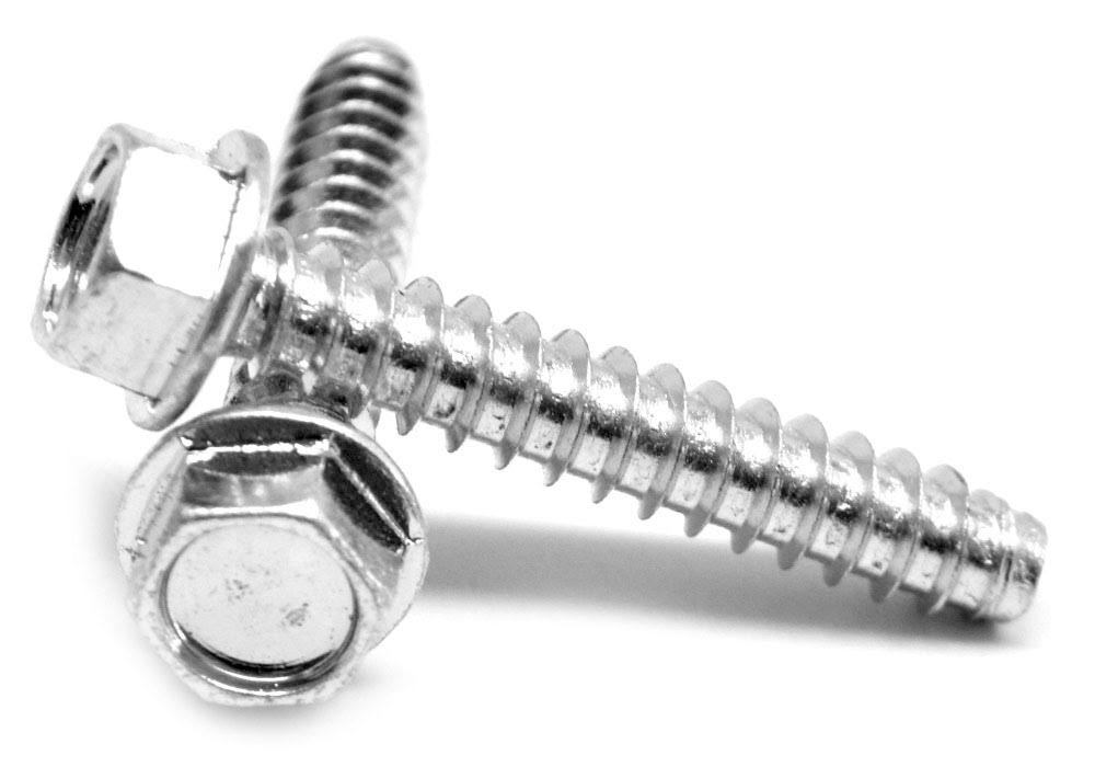 1/4-14 x 3/4 Sheet Metal Screw Hex Washer Head Type B Low Carbon Steel Zinc Plated P787845