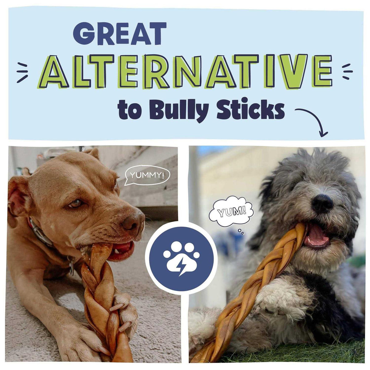 Natural Beef Collagen Braids for Dogs T841
