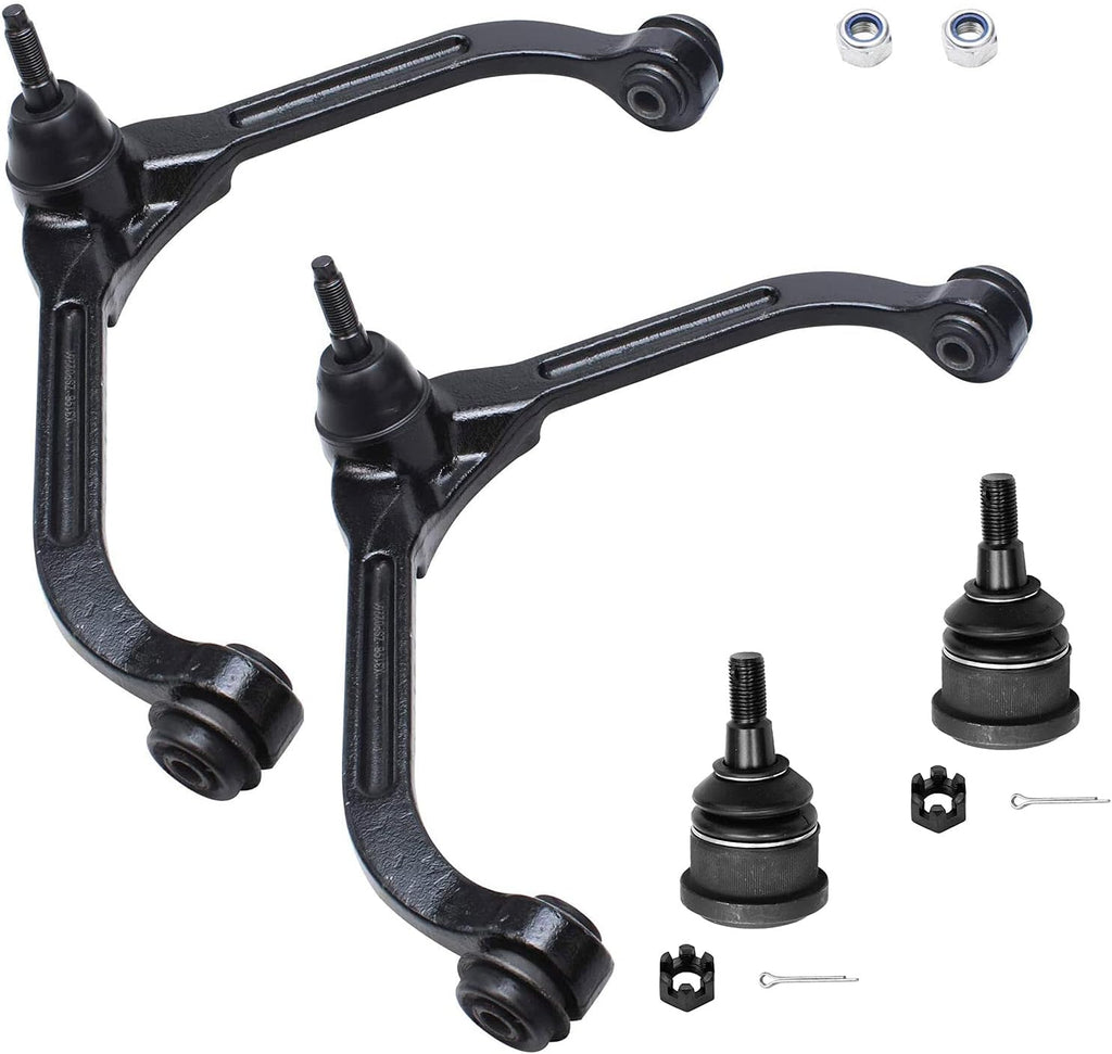 4pc Front Upper Control Arms Assembly & Lower Ball Joints H63271