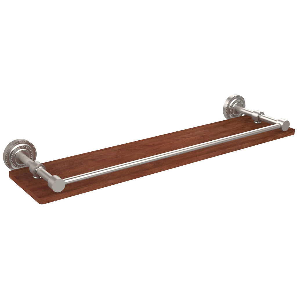 22 in. Solid Ironwood Shelf with Gallery Rail, Oil Rubbed Bronze P899375
