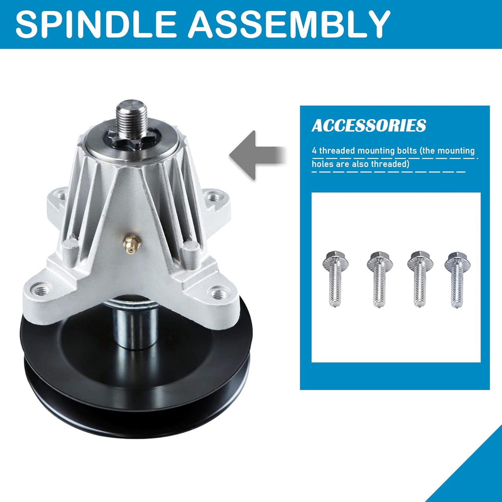 Spindle Deck Assembly with Pulley for 54 Deck Mower Pack of 2 W75205