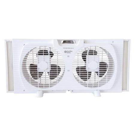 White Twin Window Fan K573507
