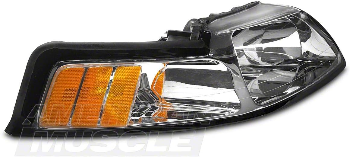 Chrome Housing Clear Lens Headlights V729