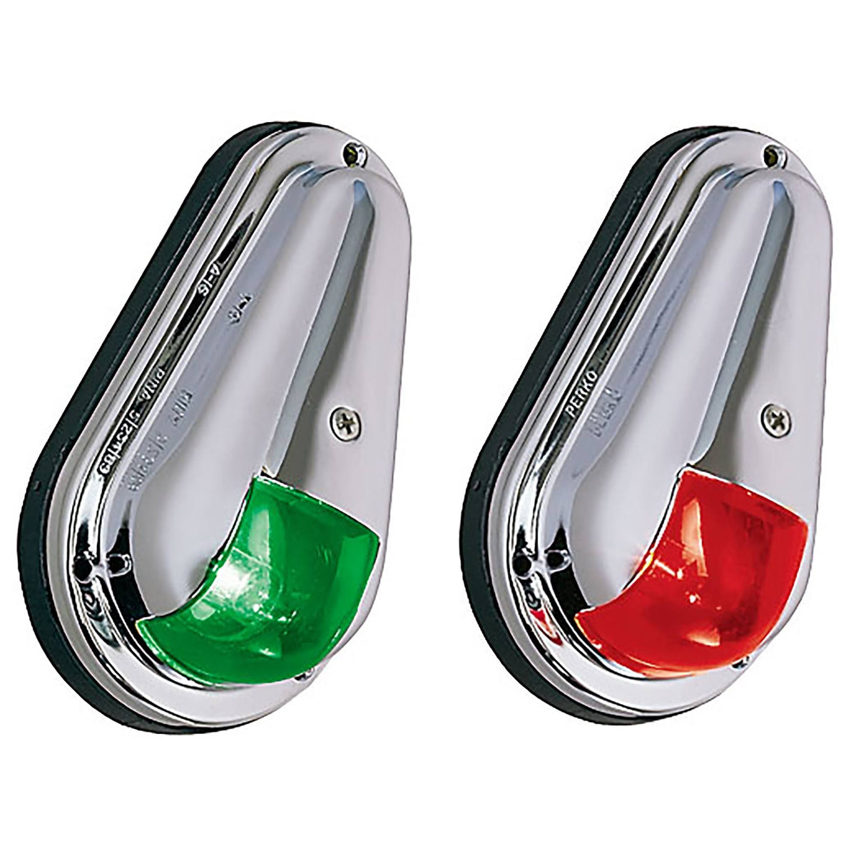 12V Chrome Plated Brass Vertical Mount Side Lights Z760929