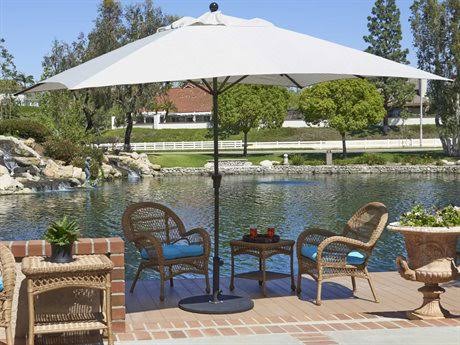 11 ft. Rectangular Aluminum Market Umbrella, Terracotta M770516