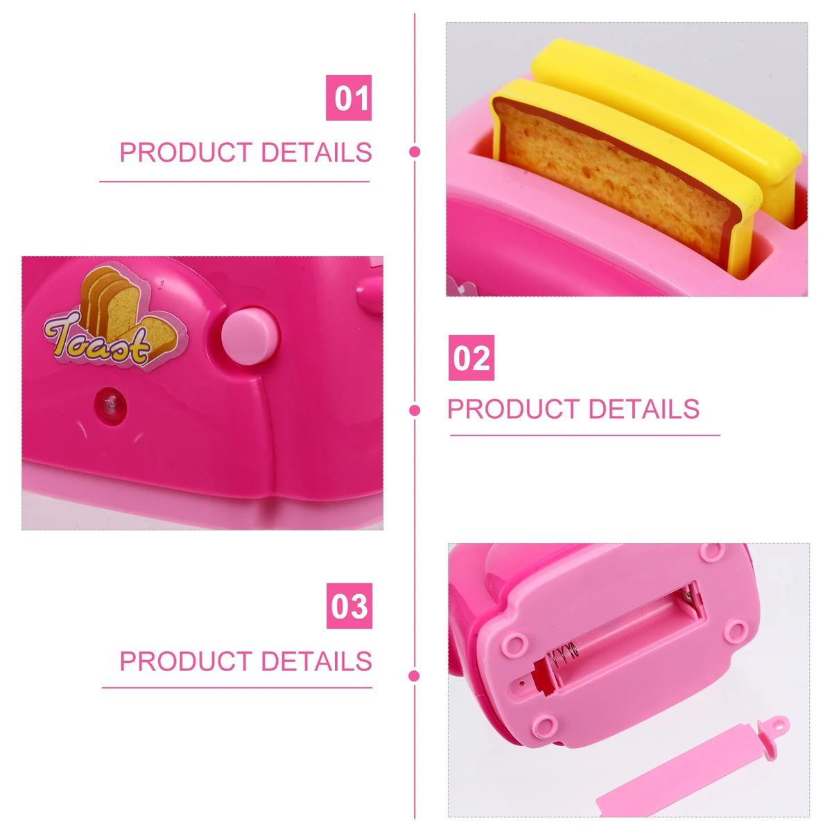 Kid Simulation Toaster Toy Play House Toaster Model K21873