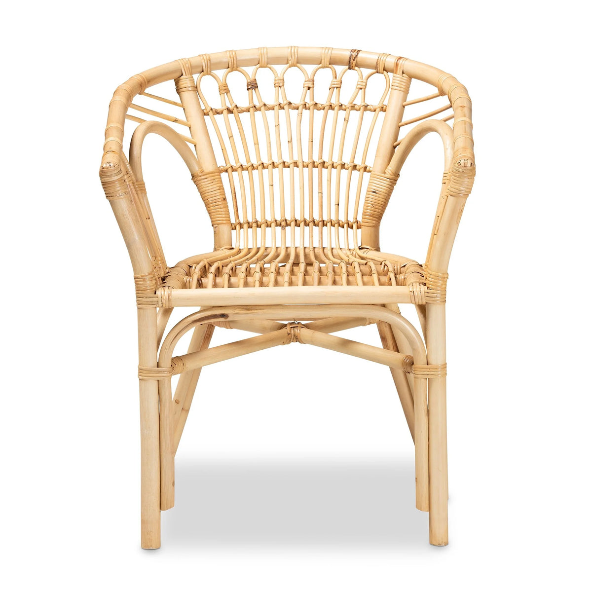 Natural Brown Rattan Dining Chair T31274