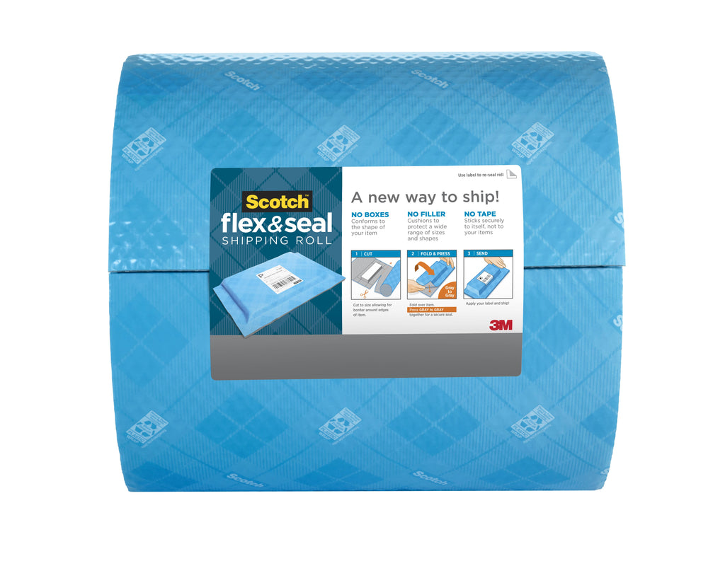 Blue/Gray Flex and Seal Shipping Roll O61084