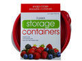 Plastic Round Food Container - Pack of 3 - Case of 18 Q46524
