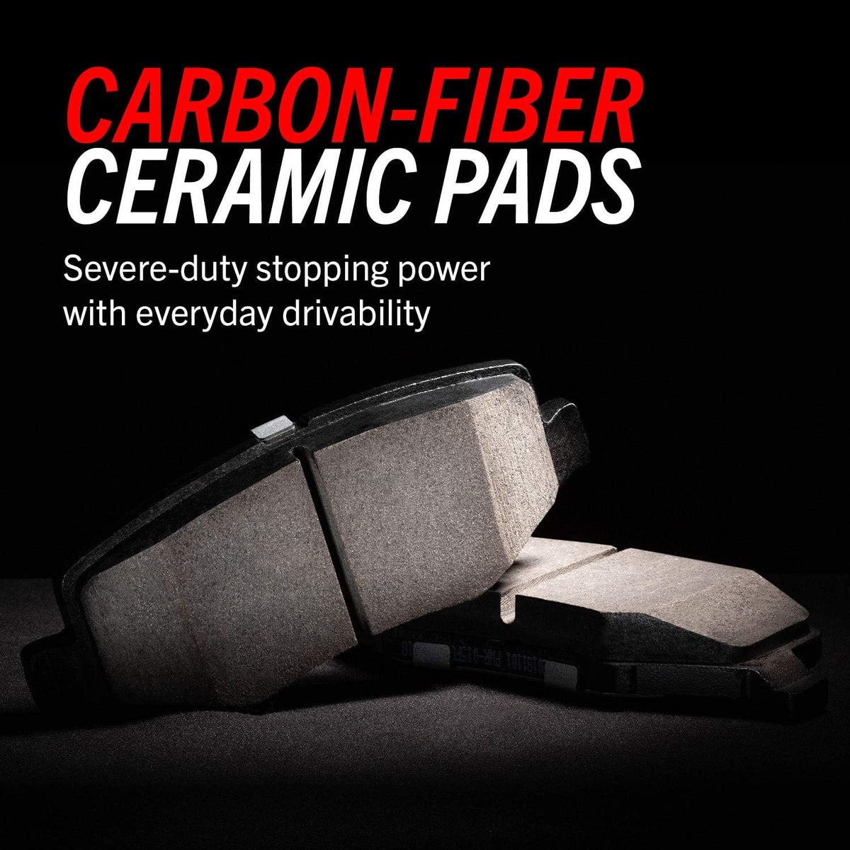 Front and Rear Carbon Fiber Brake Pads with Drilled & Slotted Brake Rotors Kit F190