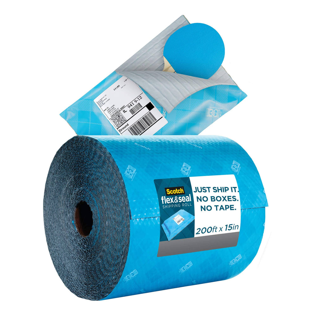 Blue/Gray Flex and Seal Shipping Roll O61084