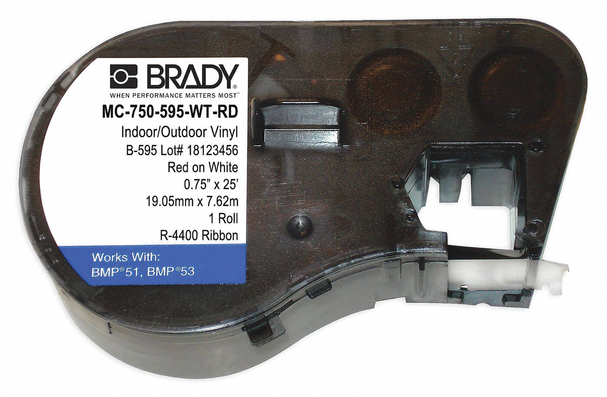 Black White Label Tape Cartridge F440