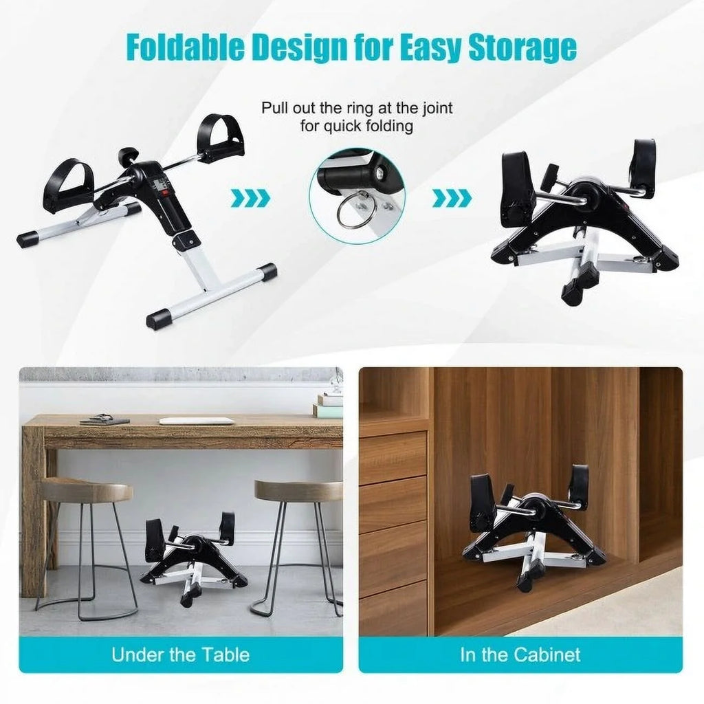 Folding Pedal Exercise Bike with Electronic Display B887678