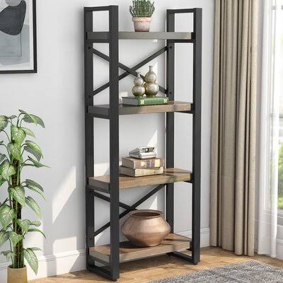 Solid Wood Etagere Bookcase T56457