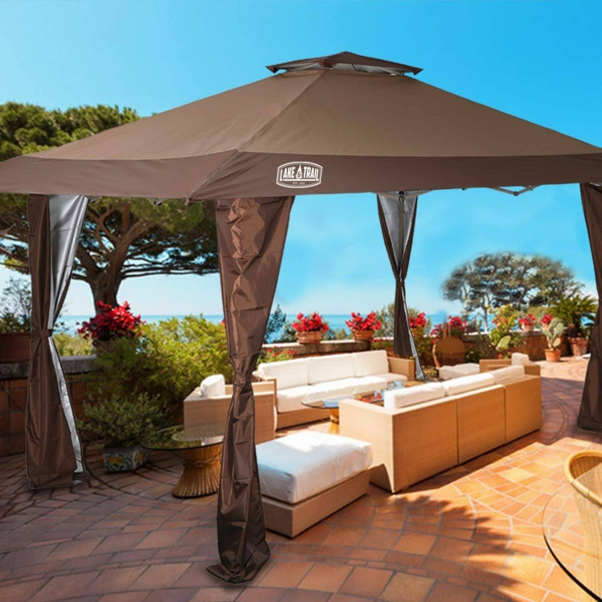 13 x 13 Straight Leg Pop-Up Canopy Gazebo G64011