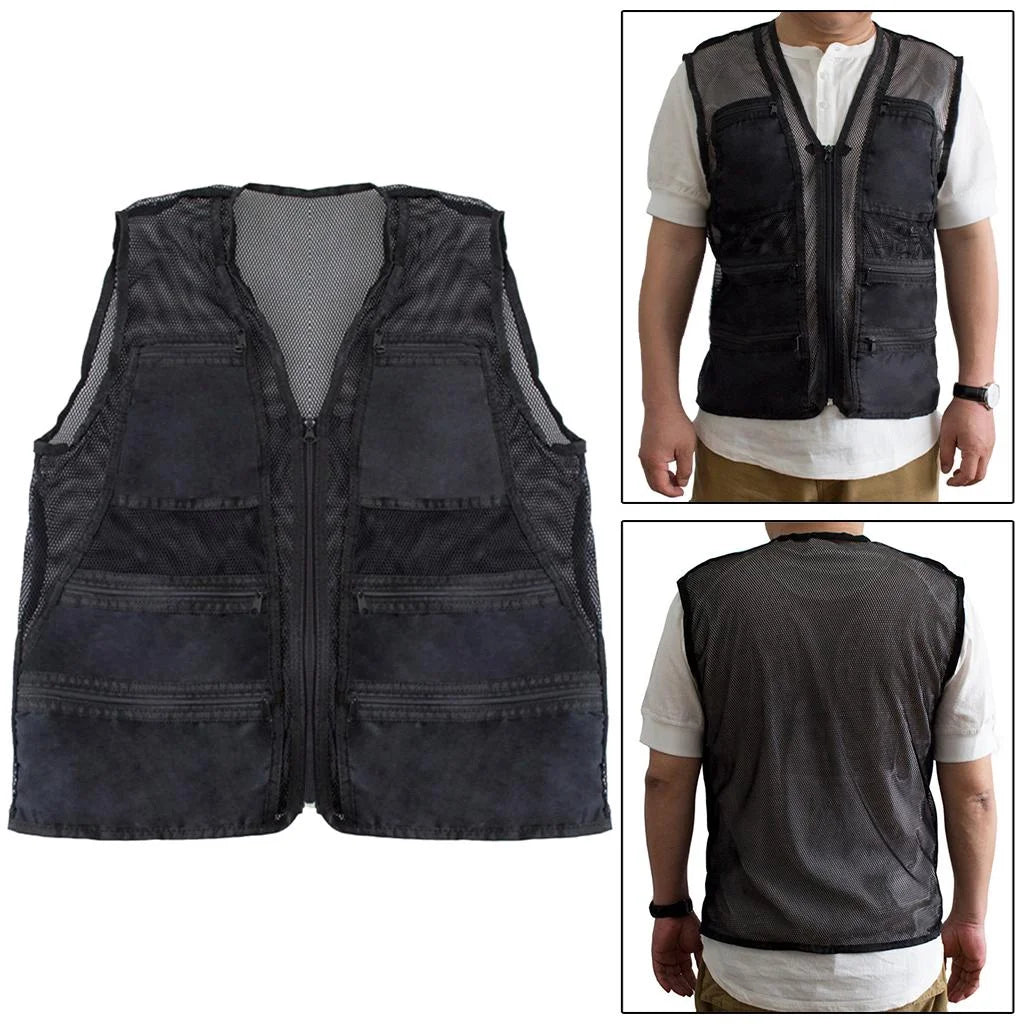 Mesh Breathable Fishing Photography Travel Waistcoat Jacket Z237605