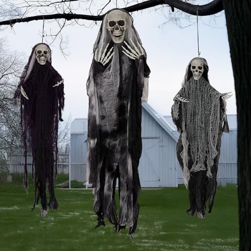 Hanging Skeleton Ghost Halloween Decoration X6402