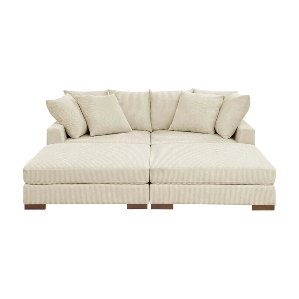 Corduroy Upholstered Sectional C989