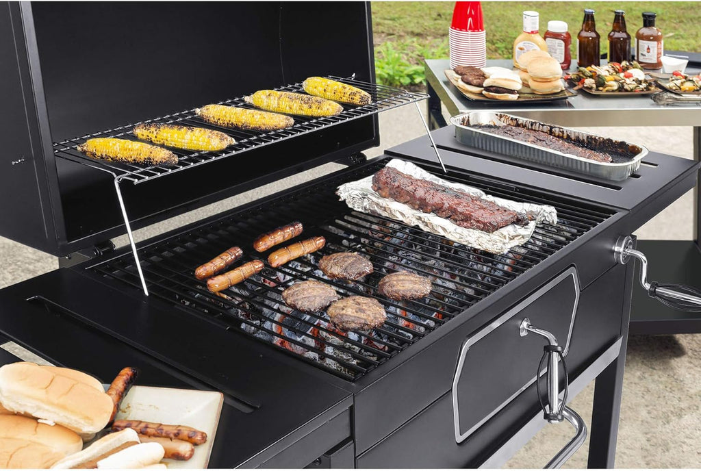 30-Inch Charcoal Grill BBQ Smoker Black Z6401
