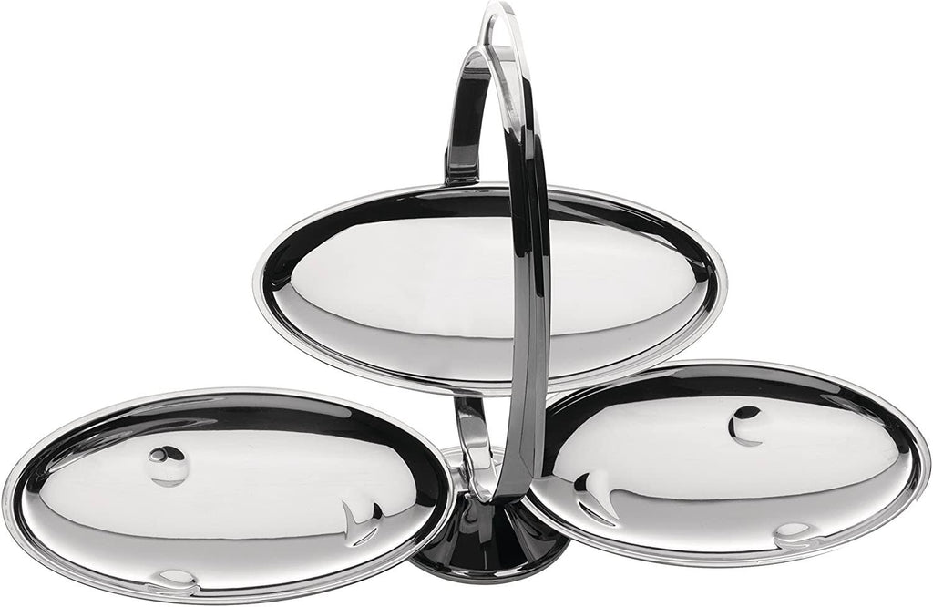 Silver Folding Cake Stand V9562