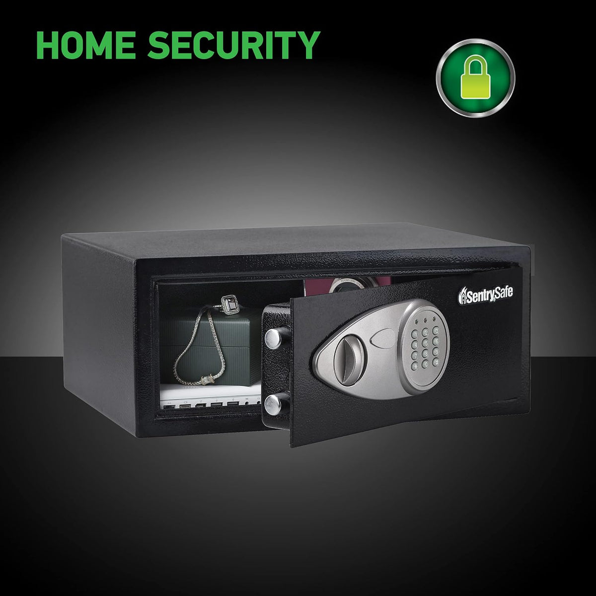Black 0.7 Cubic Feet Digital Safe F14719